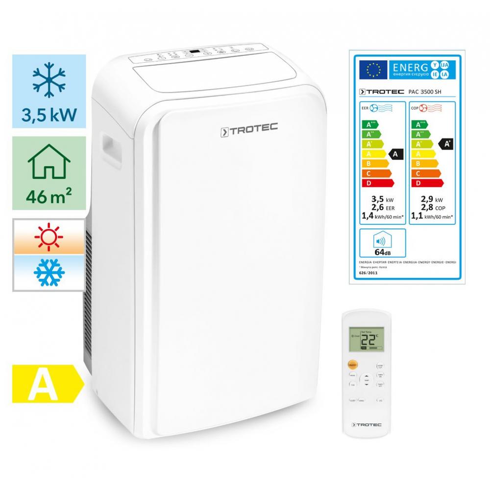 Trotec PAC 3500 SH Mobiles Klimagerät mit Heizfunktion