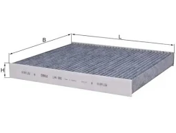 MAHLE LAK 888 Innenraumfilter mit Aktivkohle